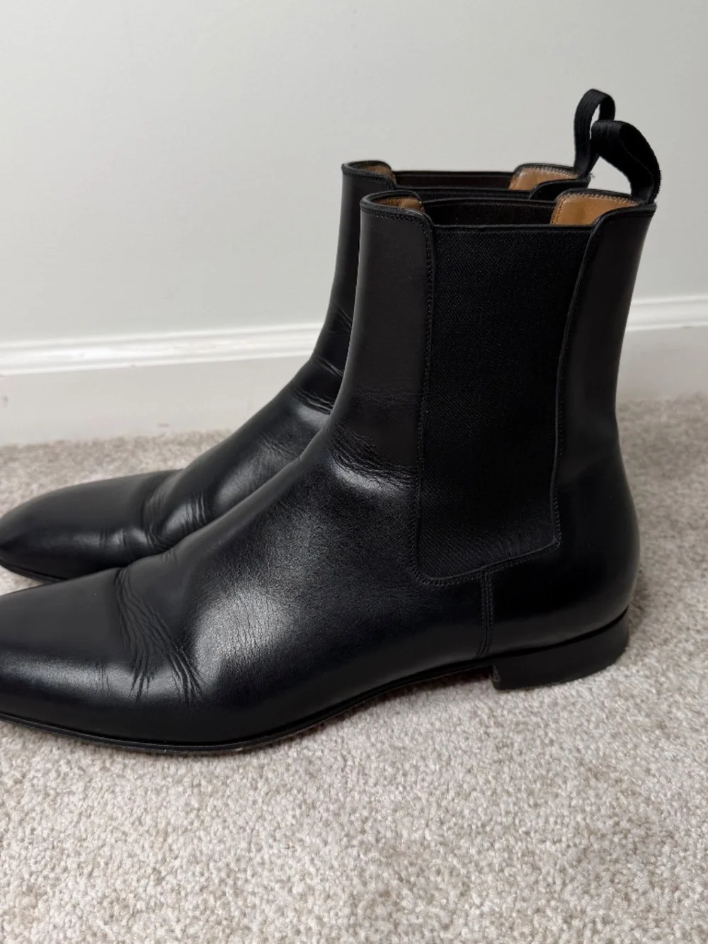Christian Louboutin Paris Chelsea Roadie Black Leather Men’s Boots 43.5 10.5